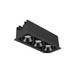 چراغ سقفی توکار 15 وات شعاع مدل SH-10A-03 Laser Blade سه خانه عنوان تصویر: