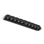 چراغ سقفی توکار بدون لبه 12 وات شعاع مدل SH-6803-12W با بدنه مشکی