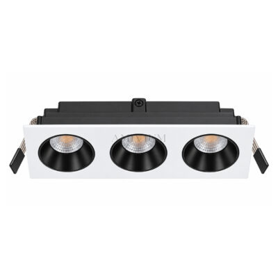چراغ سقفی توکار دو شعله شعاع مدل SH-6202 سفید با نور آفتابی