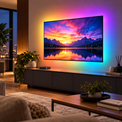 ریسه هوشمند پشت تلویزیون Dream Color مدل TV Sync Box با نورپردازی هماهنگ با تصویر