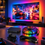 ریسه هوشمند پشت تلویزیون Dream Color مدل TV Sync Box با نورپردازی هماهنگ با تصویر