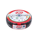 سیم افشان 1×2.5 البرز الکتریک نور لینکو قرمز حلقه 100 متری