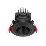 چراغ سقفی توکار 12 وات شعاع مدل SH-704-12W مشکی