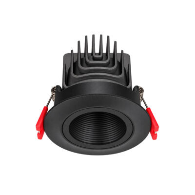 چراغ سقفی توکار 12 وات شعاع مدل SH-704-12W مشکی