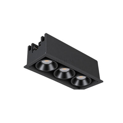 چراغ سقفی توکار 15 وات شعاع مدل SH-10A-03 Laser Blade سه خانه عنوان تصویر: