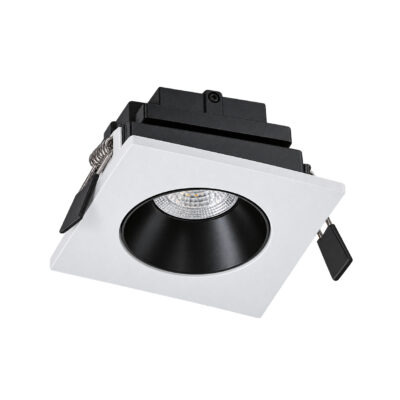 چراغ سقفی توکار تک شعله شعاع مدل SH-6201 مشکی با نور آفتابی