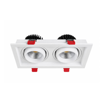 چراغ سقفی توکار دو شعله 2×36 وات شعاع مدل SH-AL6702